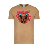 Vintage Camel highland cow valentines Vintage Tee - JahusDesignShop