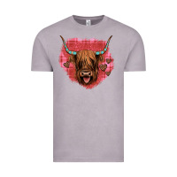 Vintage Zinc highland cow valentines Vintage Tee - JahusDesignShop