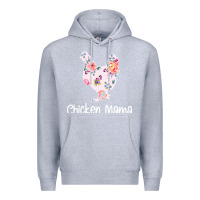 Heather Grey Chicken Mama Premium Hoodie - Bettercallsaul