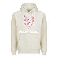 Oatmeal Heather Chicken Mama Premium Hoodie - Bettercallsaul