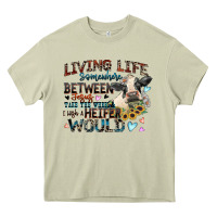 Mossy living life somewhere between jesus take the wheel Heavy Core Tee - Zillion Design Studio