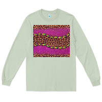 Matcha mardi gras  leopard pink glitter bead Long Sleeve Tee - BarkalooDesign