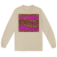 Mushroom mardi gras  leopard pink glitter bead Long Sleeve Tee - BarkalooDesign