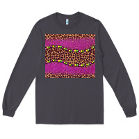 Smoke mardi gras  leopard pink glitter bead Long Sleeve Tee - BarkalooDesign