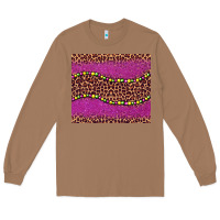 Toasted Coconut mardi gras  leopard pink glitter bead Long Sleeve Tee - BarkalooDesign