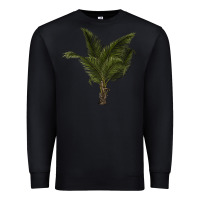 Black palm tree Premium Sweatshirt - LillyAllenDesigns