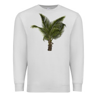 Dove Grey palm tree Premium Sweatshirt - LillyAllenDesigns