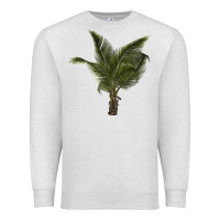 Oatmeal Heather palm tree Premium Sweatshirt - LillyAllenDesigns