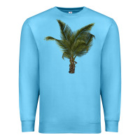 Ocean Blue palm tree Premium Sweatshirt - LillyAllenDesigns