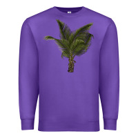 Purple palm tree Premium Sweatshirt - LillyAllenDesigns