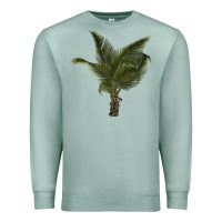 Seafoam palm tree Premium Sweatshirt - LillyAllenDesigns