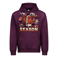 Mauve Wine tis the season football halloween Urban Hoodie - CowGirlArtShop