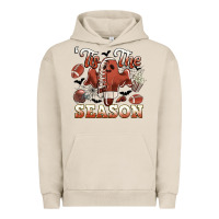 Pigment French Oak tis the season football halloween Urban Hoodie - CowGirlArtShop