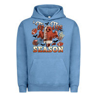 Pigment Pebble Blue tis the season football halloween Urban Hoodie - CowGirlArtShop