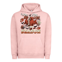 Pigment Salmon tis the season football halloween Urban Hoodie - CowGirlArtShop