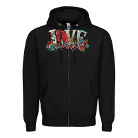 Black love like jesus roses Zipper Hoodie - NancyCooperArtShop