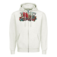 Oatmeal Heather love like jesus roses Zipper Hoodie - NancyCooperArtShop