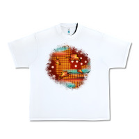 White fall patch Urban Heavy Tee - JahusDesignShop