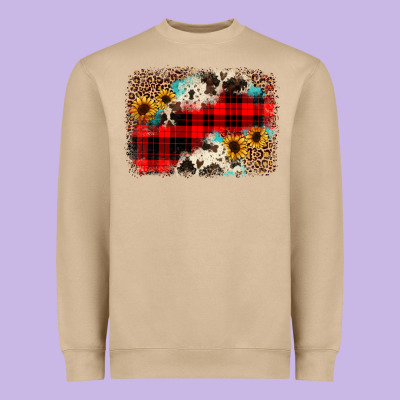 Christmas Background Heavyweight Sweatshirt Designed By Jahusdesignshop