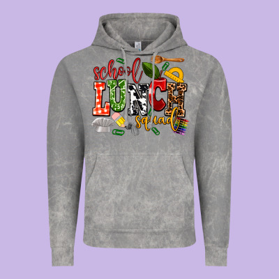 School Lunch Squad Vintage Hoodie Designed By Adodesignshop