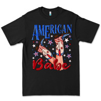 Black American babe 4th july Premium Tee - texasbilliewilder