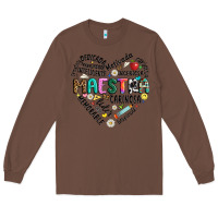 Chestnut retro maestra word Long Sleeve Tee - JahusDesignShop