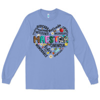 Colony Blue retro maestra word Long Sleeve Tee - JahusDesignShop