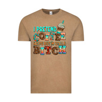 Vintage Coffee ı pretend coffee helps but ı am still a bitch Vintage Tee - AdoDesignShop