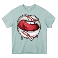 Arona sports lips baseball Heavy Core Tee - texasbilliewilder