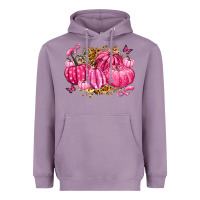 Lavender breast cancer awareness pink pumpkins Heavyweight Hoodie - LillyAllenDesigns