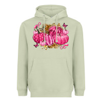 Matcha breast cancer awareness pink pumpkins Heavyweight Hoodie - LillyAllenDesigns