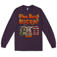 Plum The Best Bucking Dad Ever Long Sleeve Tee - LillyAllenDesigns