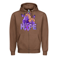 Chestnut Hope all Cancers nails Zipper Hoodie - NancyCooperArtShop