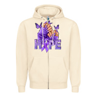 Sandshell Hope all Cancers nails Zipper Hoodie - NancyCooperArtShop