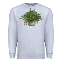 Heather Grey Dwarf Pomegranate Tree Illustrations Premium Sweatshirt - LillyAllenDesigns