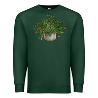 Sports Green Dwarf Pomegranate Tree Illustrations Premium Sweatshirt - LillyAllenDesigns