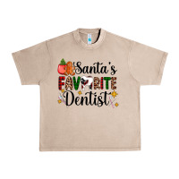 French Oak santa's favorite dentist Urban Heavy Tee - AdoDesignShop