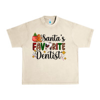Sandshell santa's favorite dentist Urban Heavy Tee - AdoDesignShop