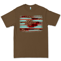 Cacao leopard serape background Premium Tee - BarkalooDesign