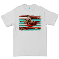 Dove Grey leopard serape background Premium Tee - BarkalooDesign