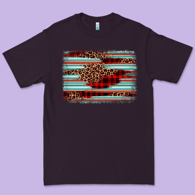 Leopard Serape Background Premium Tee Designed By Barkaloodesign