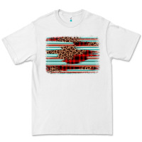 White leopard serape background Premium Tee - BarkalooDesign