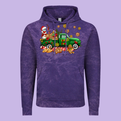 Santa Fuel   Cookies Truck Vintage Hoodie Designed By Adodesignshop