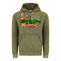 Vintage Olive santa fuel   cookies truck Vintage Hoodie - AdoDesignShop
