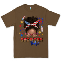 Cacao American babe afro messy bun Premium Tee - texasbilliewilder