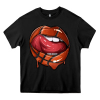 Black sports lips basketball Heavy Core Tee - texasbilliewilder