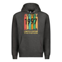 Charcoal Heather August 1997 23 Years Old 23rd Birthday Premium Hoodie - Bettercallsaul