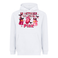 White in october we wear pink Heavyweight Hoodie - LillyAllenDesigns