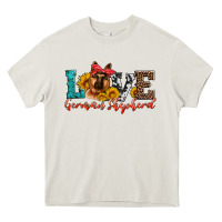 Cream love german shepherd Heavy Core Tee - Artiststas