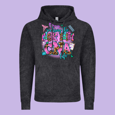 Rocking The Night Shift Cna Life Vintage Hoodie Designed By Adodesignshop